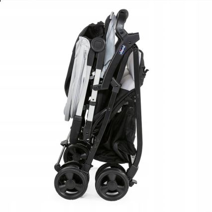 Chicco - Kinderwagen für Zwillinge OHLALA TWIN Silver Katze silbern