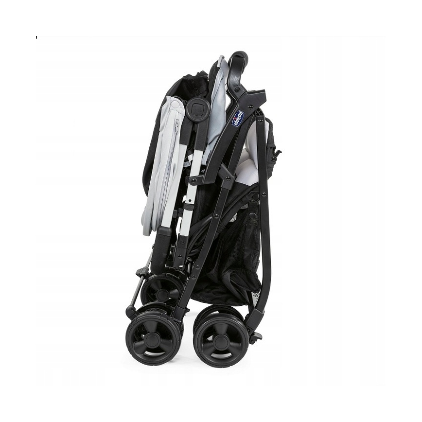 Chicco - Kinderwagen für Zwillinge OHLALA TWIN Silver Katze silbern