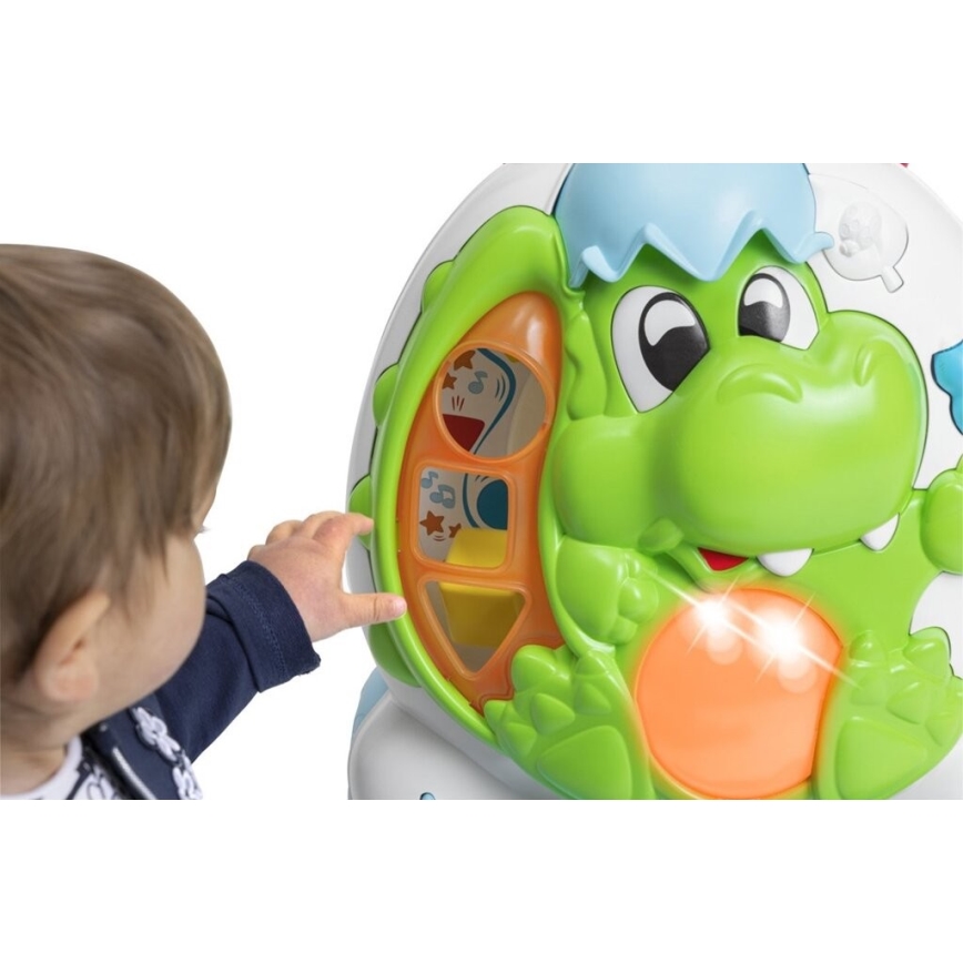 Chicco - Lauflernhilfe mit Aktivitäten und Klängen 2-in-1 DINO