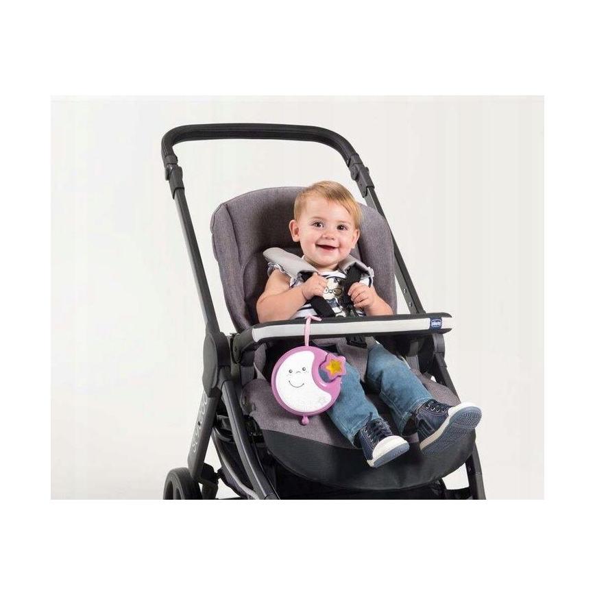 Chicco - Lettino mobile con melodia 3in1  NEXT2DREAMS 3xAA rosa
