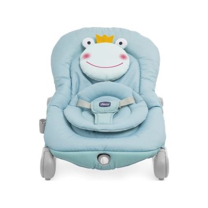 Chicco - Lettino vibrante per bambini con melodia BALLOON Froggy blu