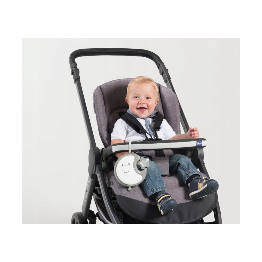 Chicco - Mobile de berceau avec mélodie 3en1 NEXT2DREAMS 3xAA gris