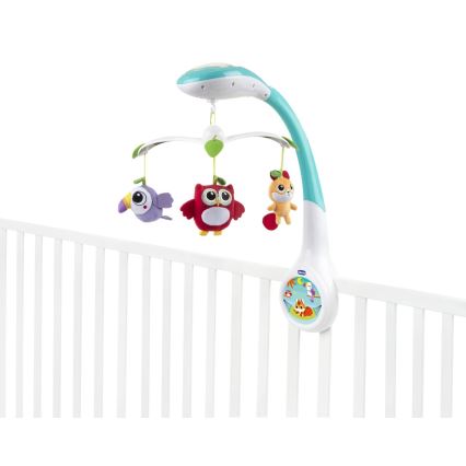 Chicco - Mobile de berceau avec projecteur MAGIC FOREST 3xAA