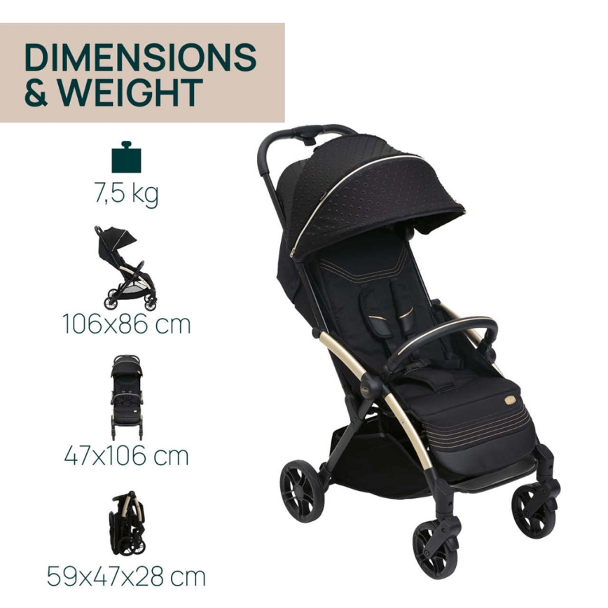 Chicco - Passeggino GOODY XPLUS Black Re_Lux Eco+ + push macchina ALL AROUND