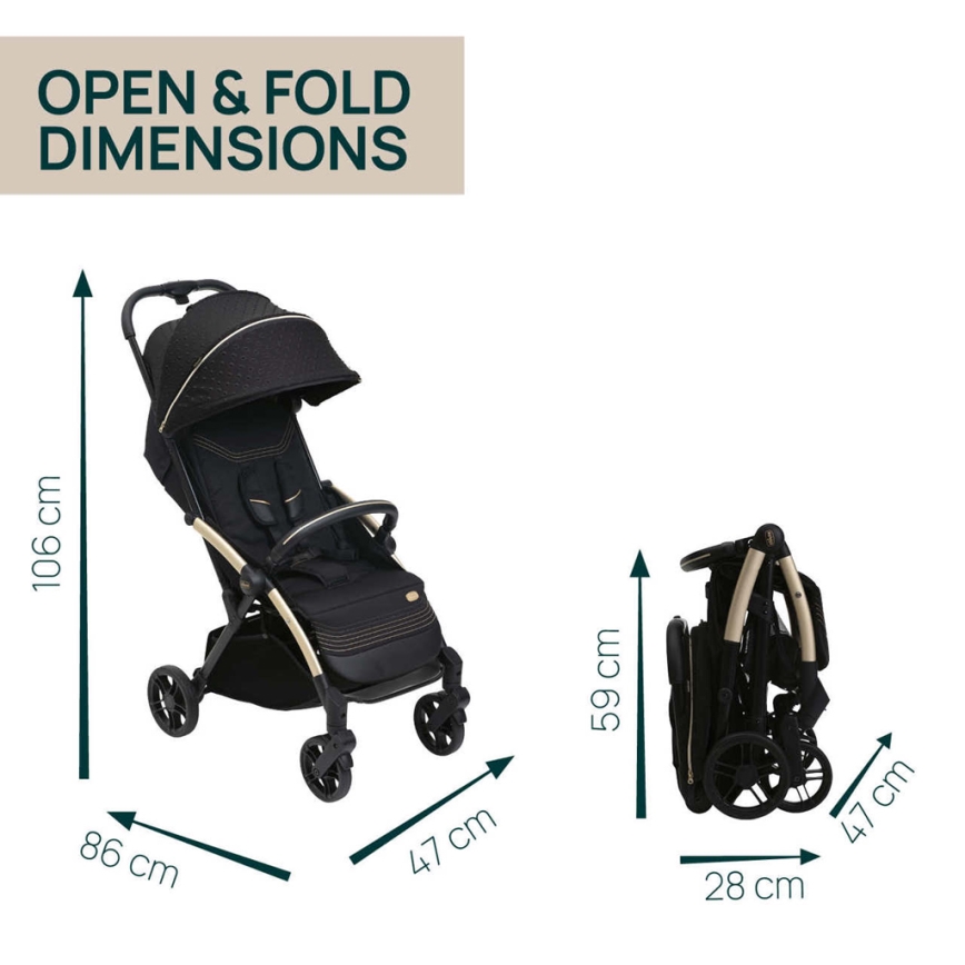 Chicco - Passeggino GOODY XPLUS Black Re_Lux Eco+ + push macchina ALL AROUND
