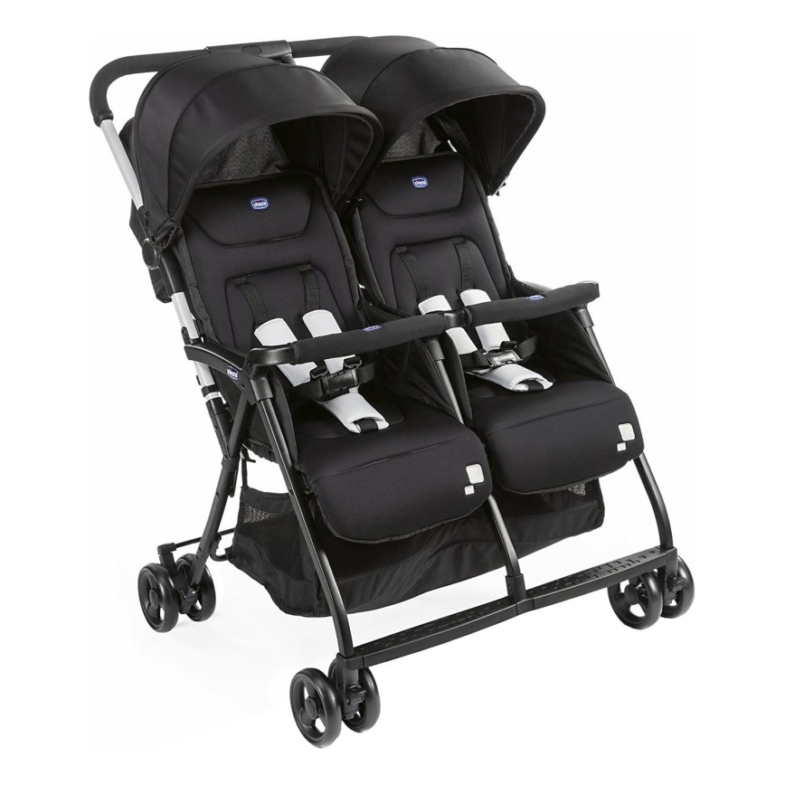 Chicco - Passeggino per gemelli OHLALA TWIN Black Notte nero