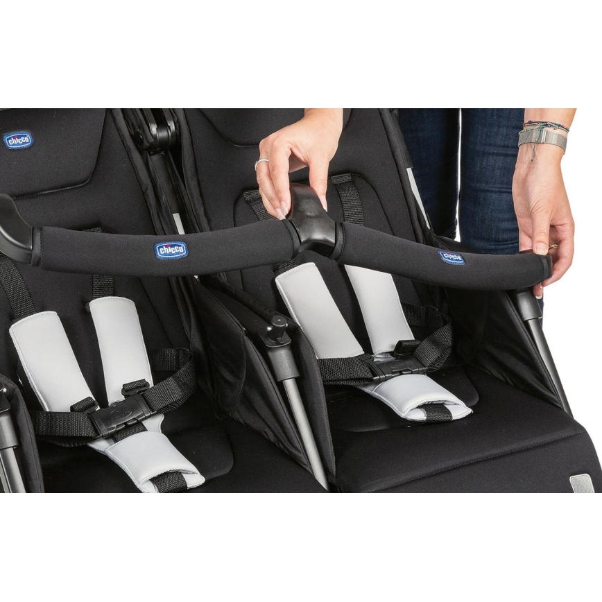 Chicco - Passeggino per gemelli OHLALA TWIN Black Notte nero