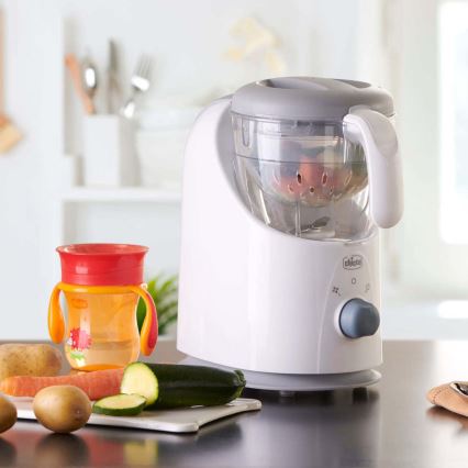 Chicco - Pentola a vapore e frullatore 4in1 EASY MEAL