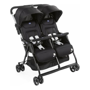 Chicco - Poussette pour jumeaux OHLALA TWIN Black Nuit noir