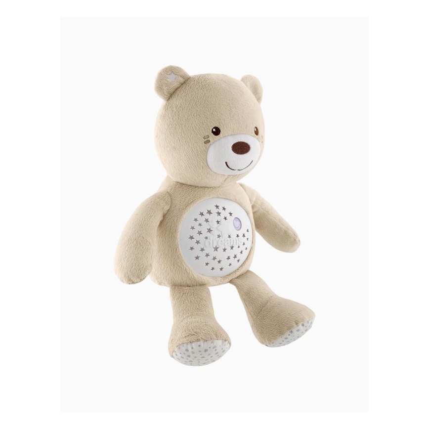 Chicco - Proiettore con melodia BABY BEAR 3xAAA beige