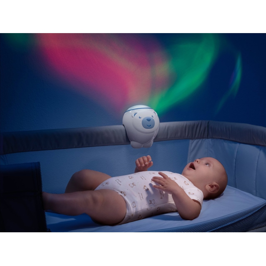 Chicco - Projecteur enfant 2en1 POLAR BEAR bleu