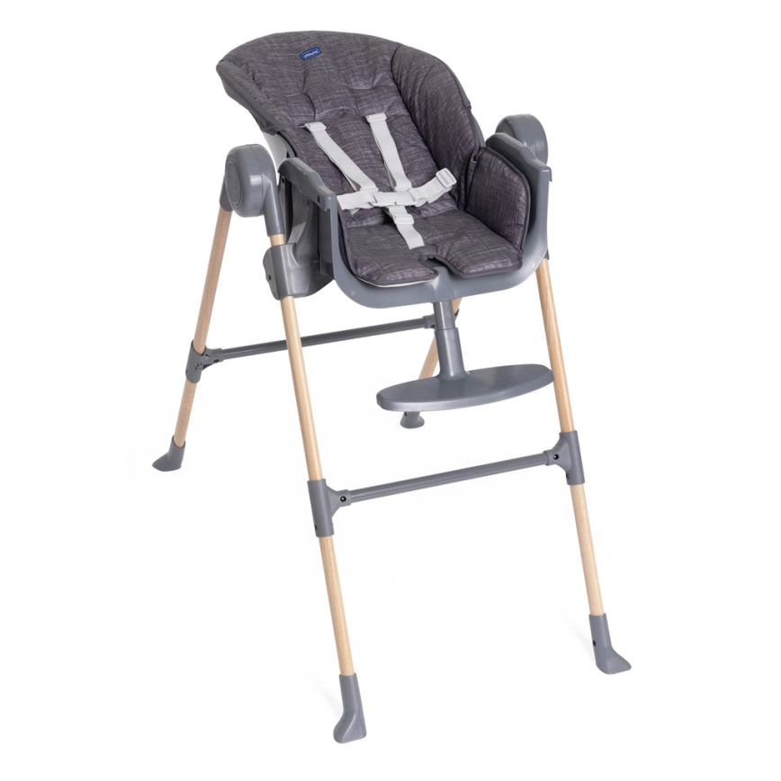 Chicco - Sedia da pranzo per bambini Polly Essential - grigio