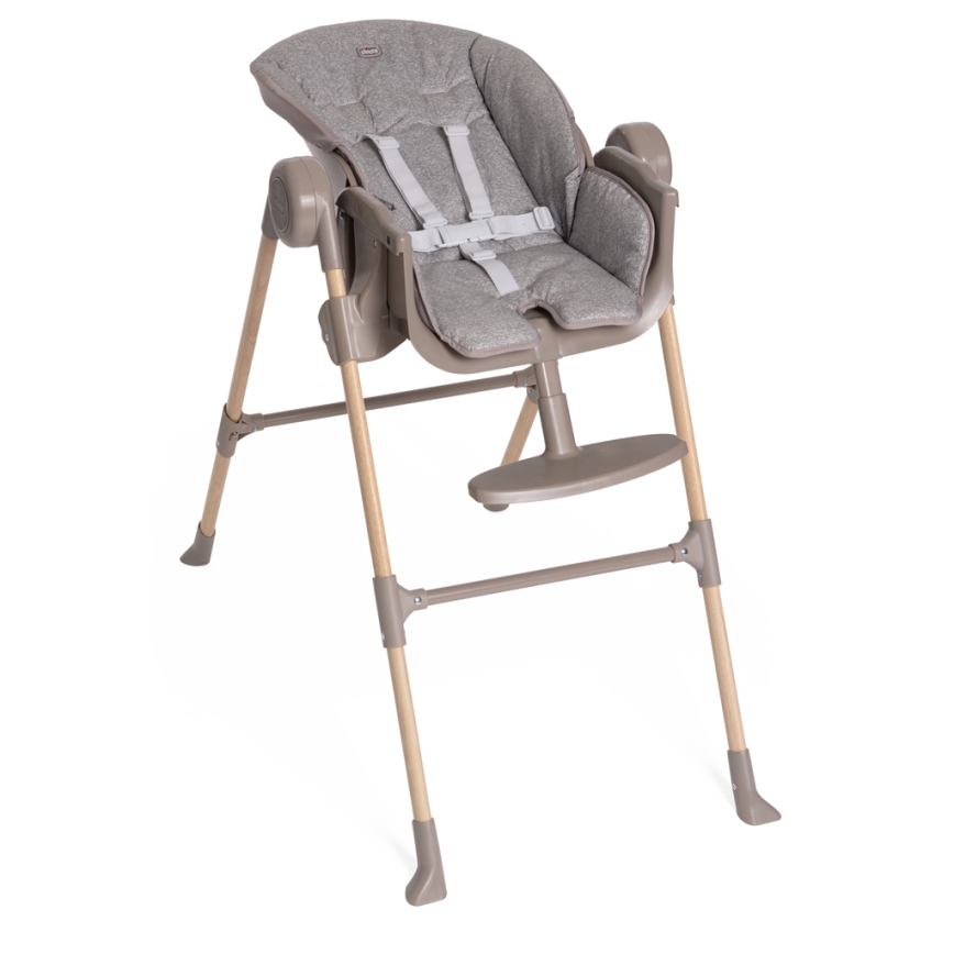 Chicco - Sedia da pranzo per bambini Polly Essential - grigio/marrone