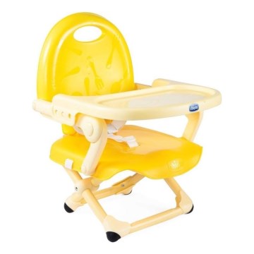 Chicco - Siège rehausseur portable pour enfants POCKET SNACK jaune
