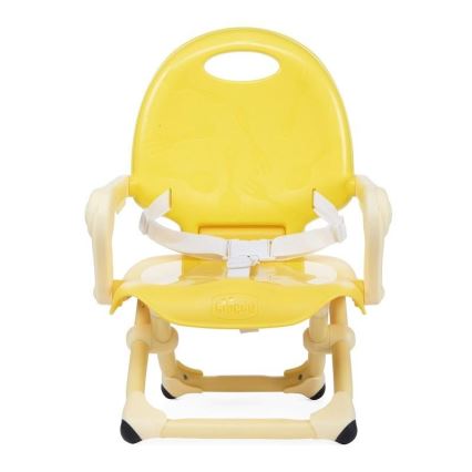 Chicco - Siège rehausseur portable pour enfants POCKET SNACK jaune