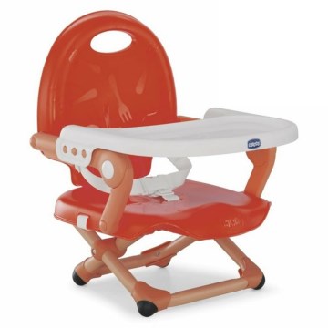 Chicco - Siège rehausseur portable pour enfants POCKET SNACK rouge