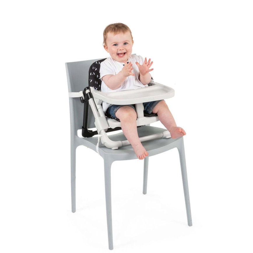 Chicco - Tragbarer Kinderstuhl mit Sitzerhöhung CHAIRY schwarz