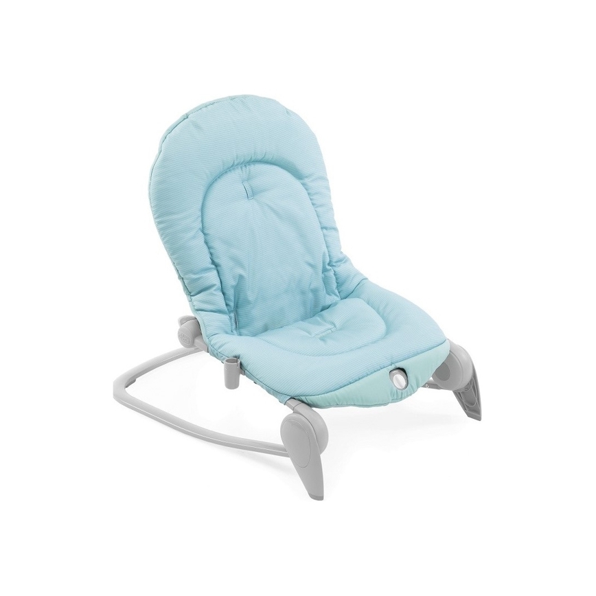 Chicco - Transat bébé vibrant avec mélodie BALLOON Froggy 2xAA + 1xLR20 bleu