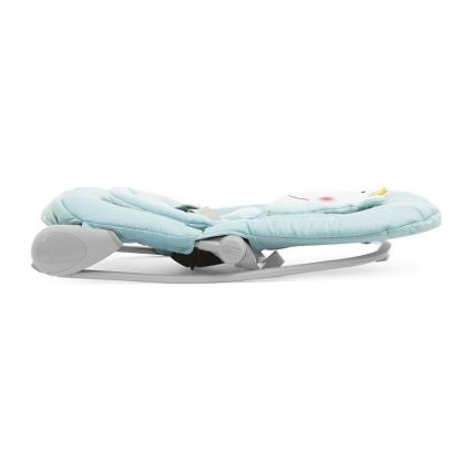 Chicco - Transat bébé vibrant avec mélodie BALLOON Froggy 2xAA + 1xLR20 bleu