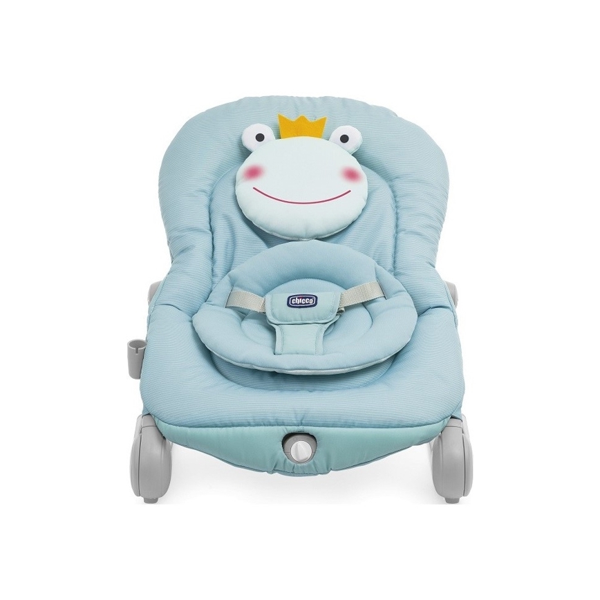 Chicco - Transat bébé vibrant avec mélodie BALLOON Froggy bleu