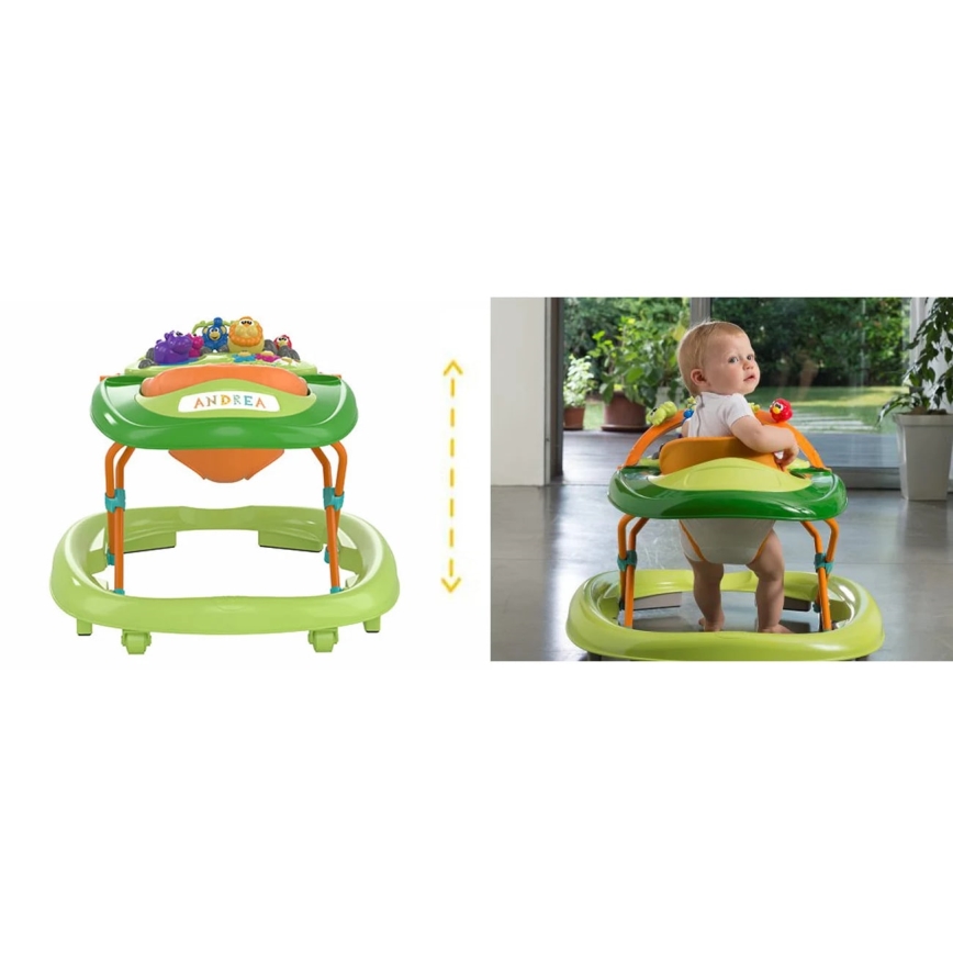 Chicco - Trotteur pour bébé WALKY TALKY vert