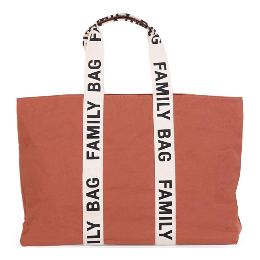 Childhome - Borsa da viaggio FAMILY BAG CANVAS arancione