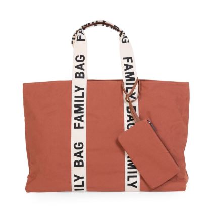 Childhome - Borsa da viaggio FAMILY BAG CANVAS arancione