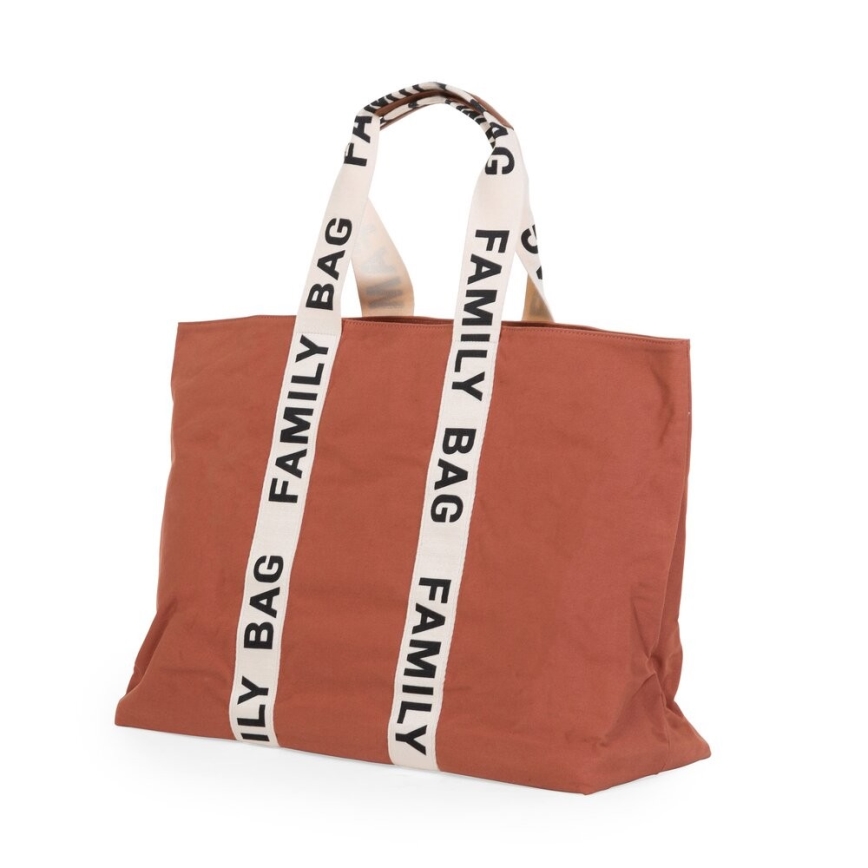 Childhome - Borsa da viaggio FAMILY BAG CANVAS arancione