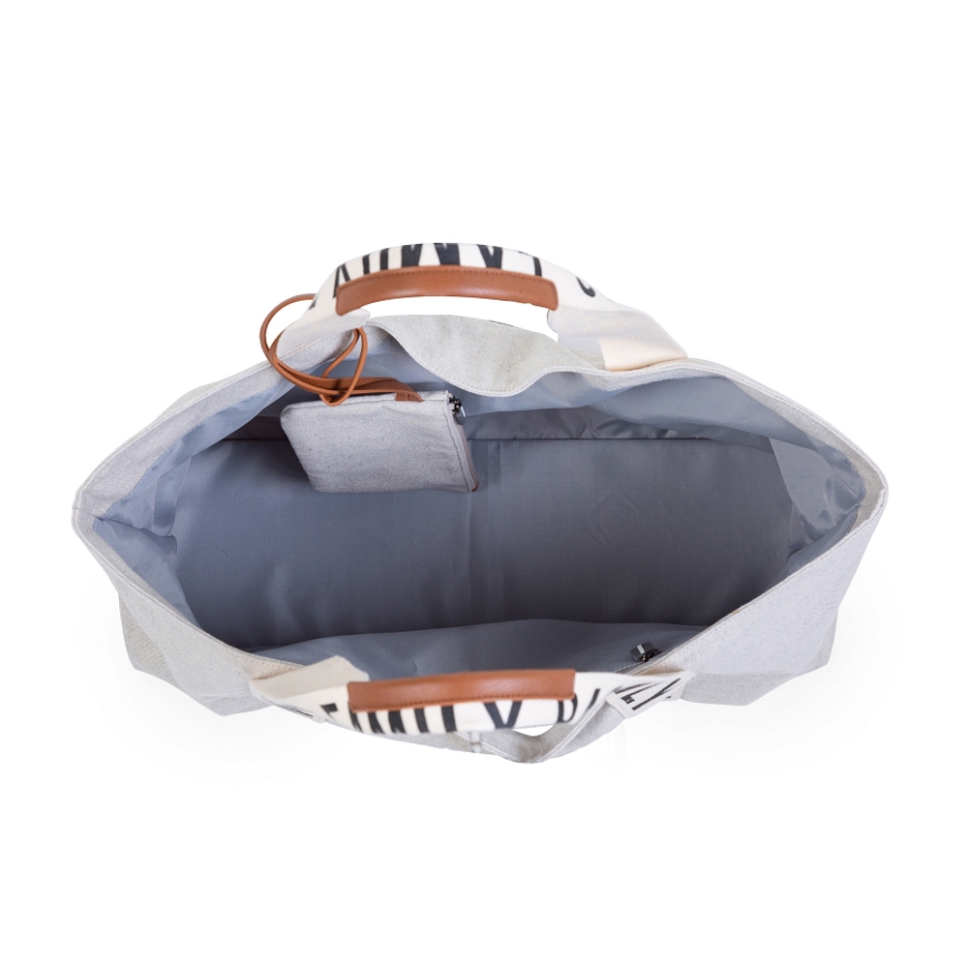 Childhome - Borsa da viaggio FAMILY BAG CANVAS bianco