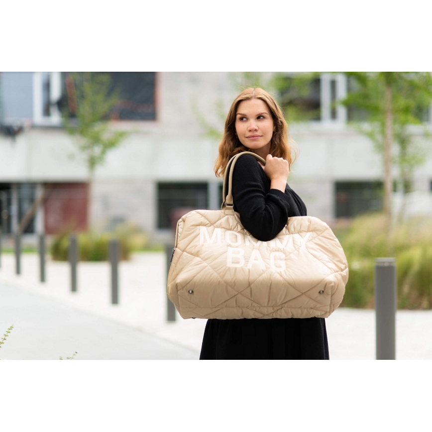 Childhome - Borsa fasciatoio MOMMY BAG PUFFERED beige