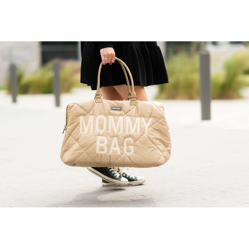 Childhome - Borsa fasciatoio MOMMY BAG PUFFERED beige