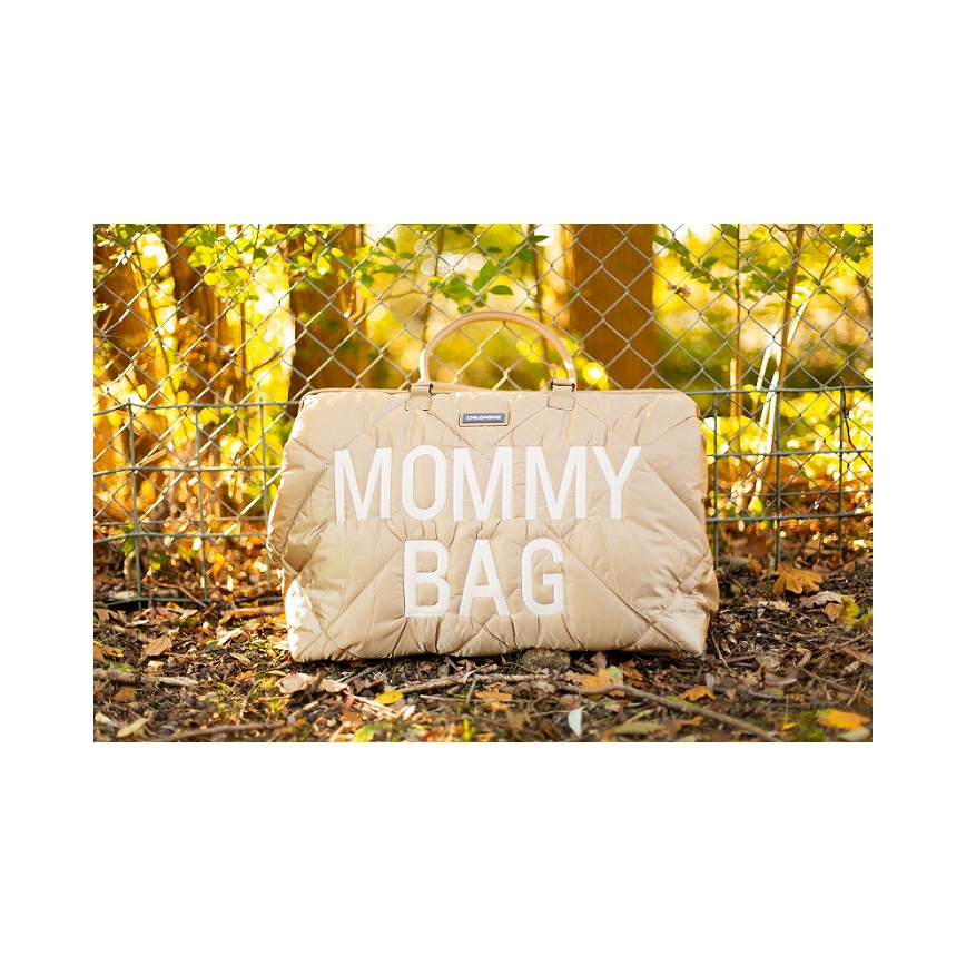 Childhome - Borsa fasciatoio MOMMY BAG PUFFERED beige
