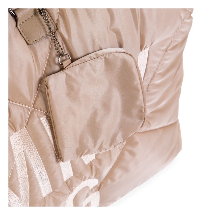 Childhome - Borsa fasciatoio MOMMY BAG PUFFERED beige