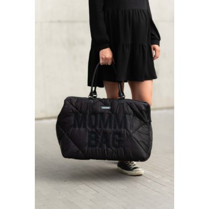Childhome - Borsa fasciatoio MOMMY BAG PUFFERED nero