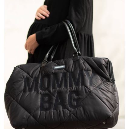 Childhome - Borsa fasciatoio MOMMY BAG PUFFERED nero