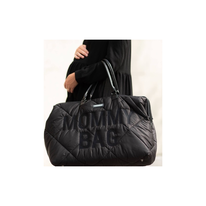 Childhome - Borsa fasciatoio MOMMY BAG PUFFERED nero