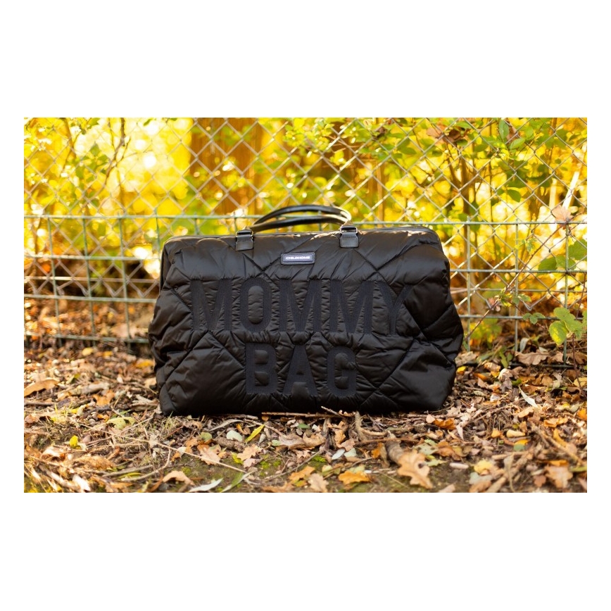 Childhome - Borsa fasciatoio MOMMY BAG PUFFERED nero