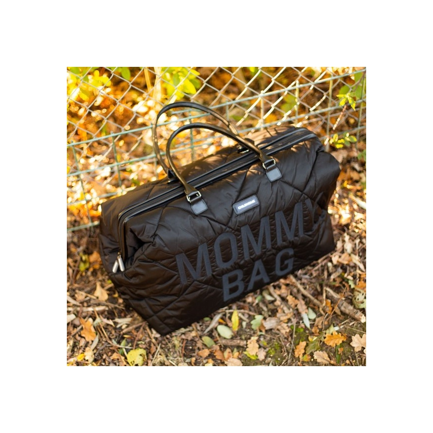 Childhome - Borsa fasciatoio MOMMY BAG PUFFERED nero