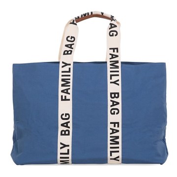 Childhome - Reisetasche FAMILY BAG CANVAS blau