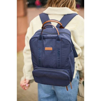 Childhome - Sac à dos à langer FAMILY CLUB bleu