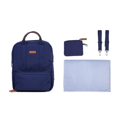 Childhome - Sac à dos à langer FAMILY CLUB bleu