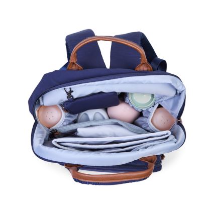 Childhome - Sac à dos à langer FAMILY CLUB bleu