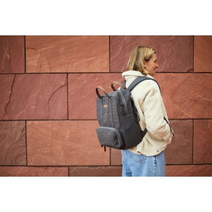 Childhome - Sac à dos à langer FAMILY CLUB SIGNATURE gris