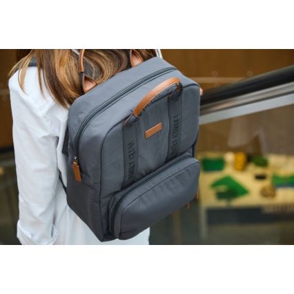 Childhome - Sac à dos à langer FAMILY CLUB SIGNATURE gris