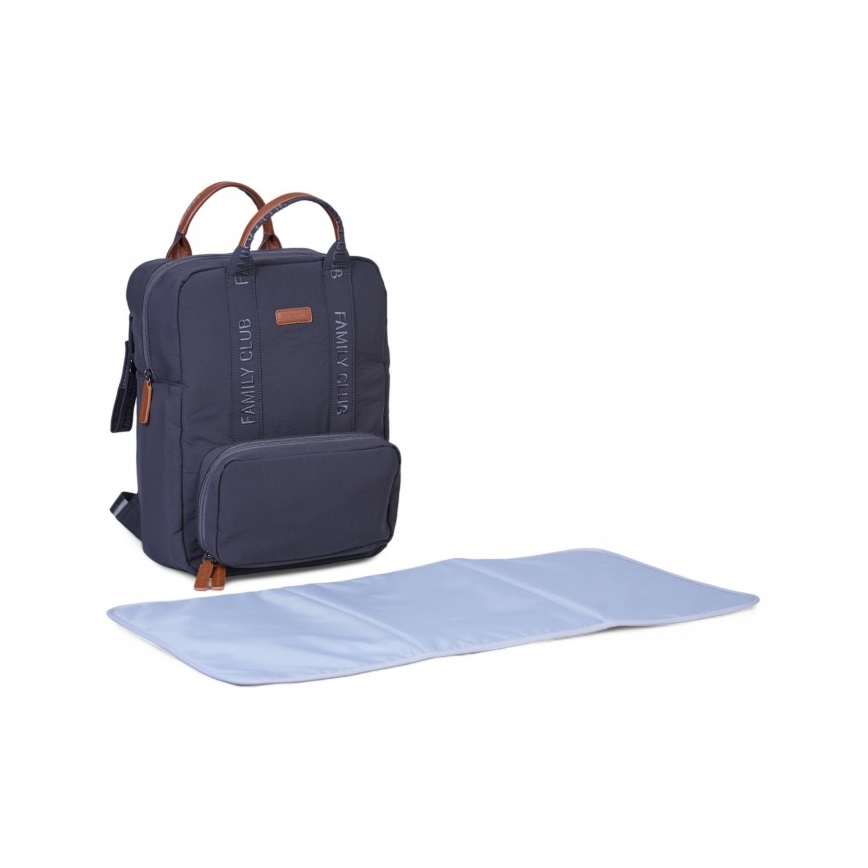Childhome - Sac à dos à langer FAMILY CLUB SIGNATURE gris