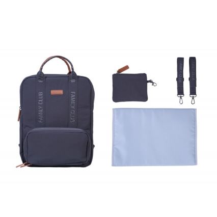 Childhome - Sac à dos à langer FAMILY CLUB SIGNATURE gris