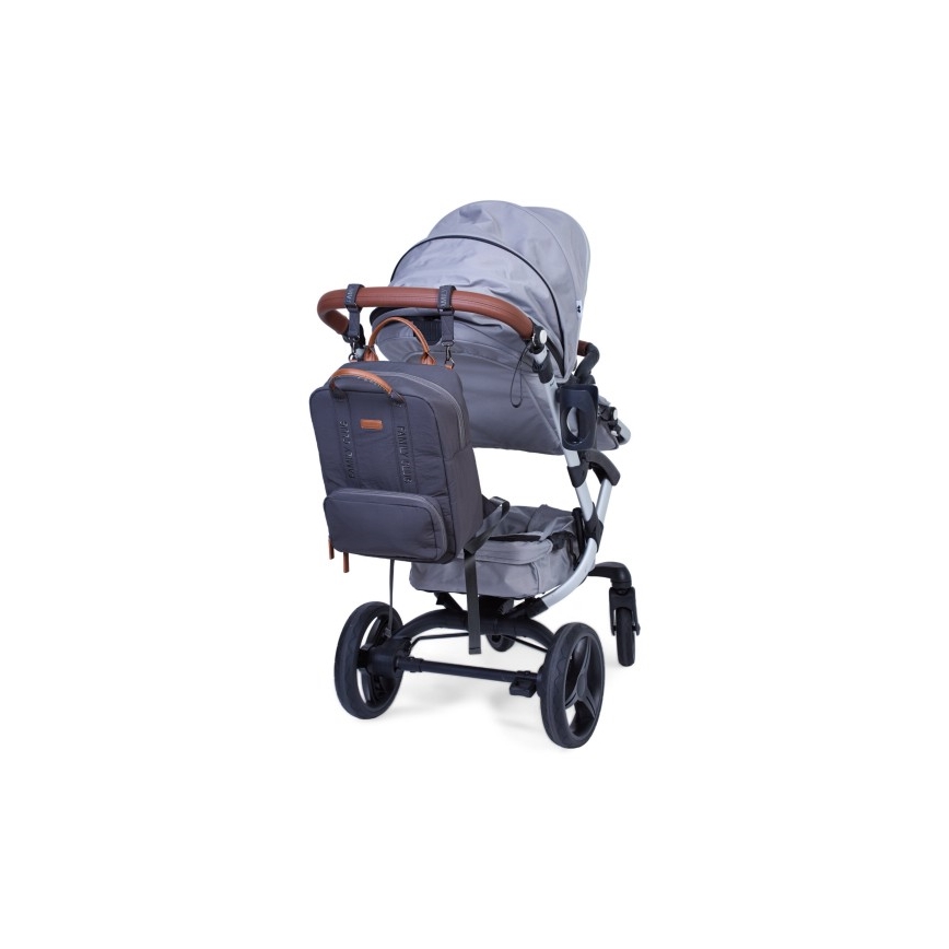 Childhome - Sac à dos à langer FAMILY CLUB SIGNATURE gris