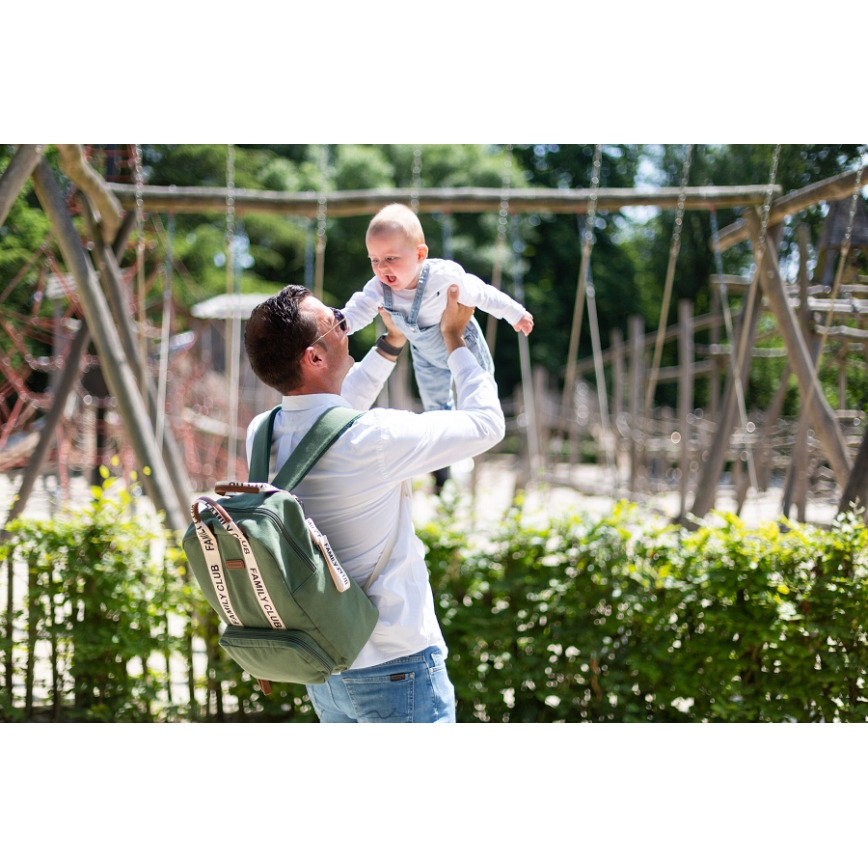 Childhome - Sac à dos à langer FAMILY CLUB vert