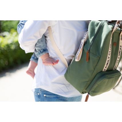 Childhome - Sac à dos à langer FAMILY CLUB vert