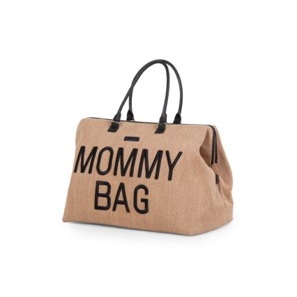 Childhome - Sac à langer MOMMY BAG RAFFIA LOOK beige